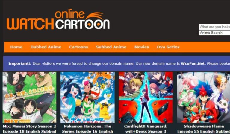 WCofun: Watch And Download Cartoons and Anime Series Online