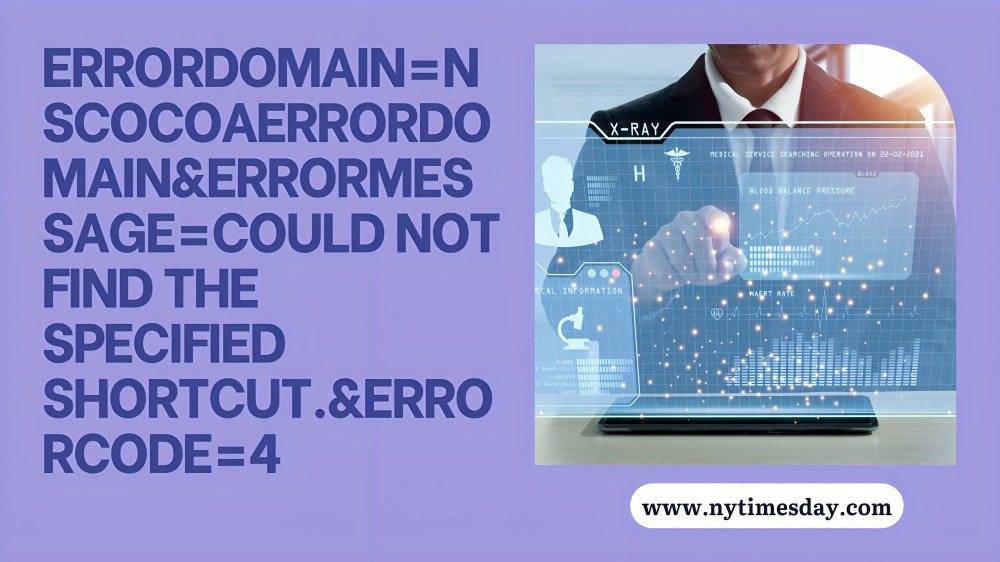 ErrorDomain=nsCocoaErrorDomain&ErrorMessage=Could Not Find the Specified Shortcut.&ErrorCode=4